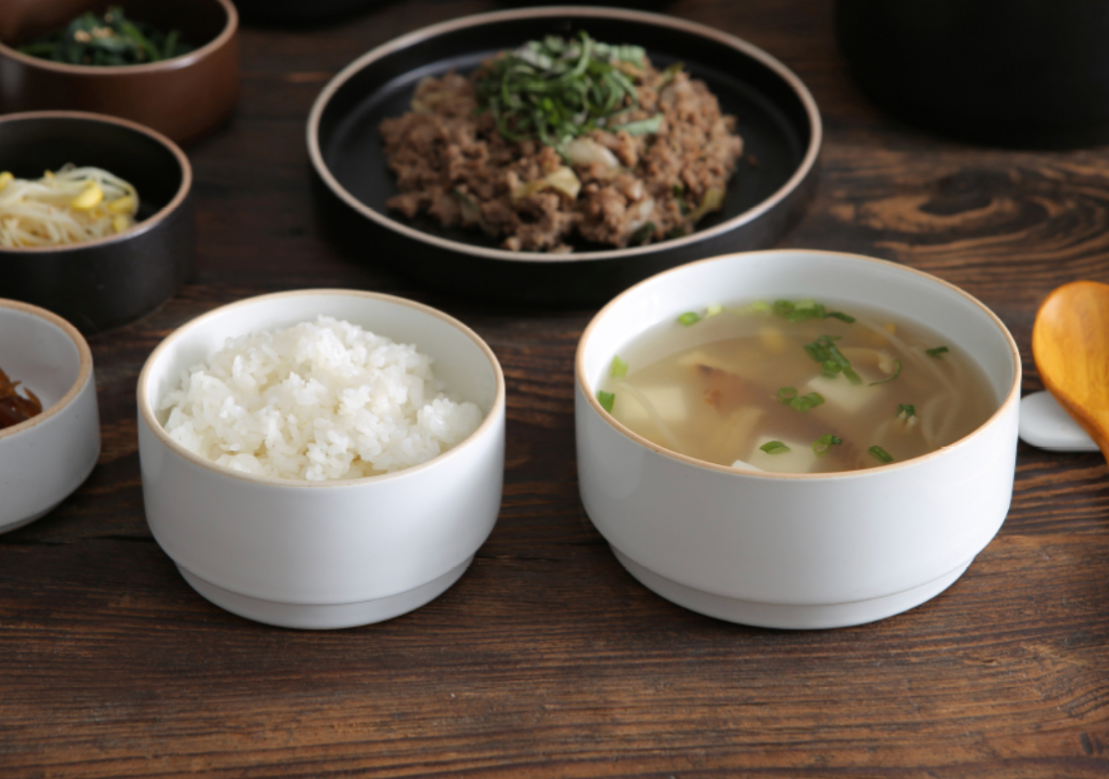 옳음 한식기 국그릇 스페인 하숙, 윤스테이, 신혼부부 식기